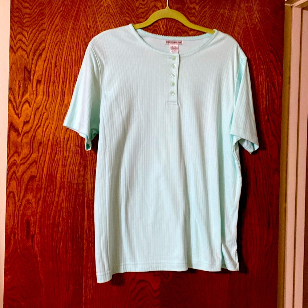 Rebecca Malone / light blue top / Size XL